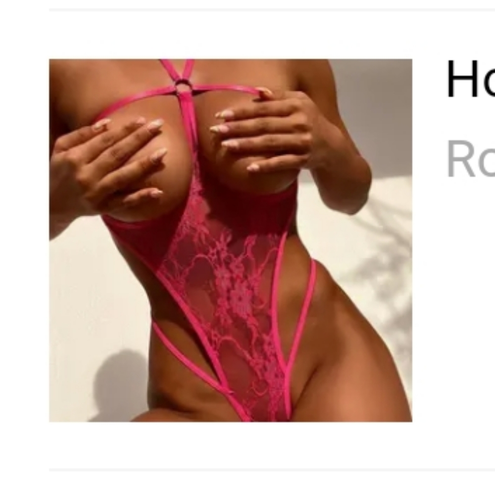 Hot Pink G-string Bodysuit Skimpy NIP